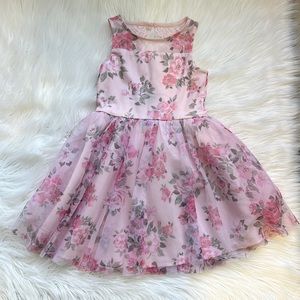 Kid's Pink Floral Dress ZENZI Size M (7/8)